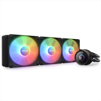 COOLERS CPU AIO NZXT Kraken 360 RGB, 3x120mm F120 RGB Core fans, RGB Controller, w/1.54" LCD display, RL-KR360-B1, MATTE BLACK