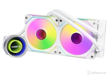 COOLERS CPU AIO LIAN LI GALAHAD II TRINITY SL-INF 240 ARGB, 2x120mm PWM UNI FAN SL-INF ARGB, White, GA2T24INW