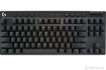 KEYBOARD MECHANICAL LOGITECH G PRO X LIGHTSPEED WIRELESS, TKL, RGB, TACTILE, w/Carrying case, 920-012136