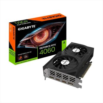VGA GIGABYTE RTX 4060 WINDFORCE OC 8G GDDR6, 2xDP, 2xHDMI, GV-N4060WF2OC-8GD