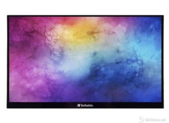 Verbatim Monitor Portable Touchscreen PMT-14, 14", FHD (1920x1080), 16.7M colors, 10-point multi-touch, IPS Panel