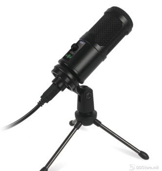 Microphone Gaming Omega Varr Tube Tripod Pop Filter