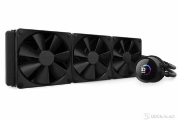 NZXT Kraken 360 Black, 360mm AIO CPU Liquid Cooler, Customizable 1.54" Square LCD Display for Images, Performance Metrics, High-Perform