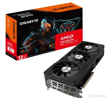 GIGABYTE GRAPHIC CARD PCI-E 4.0, Radeon™ RX 7700 XT GAMING OC 12G, GDDR6, 2599 MHz