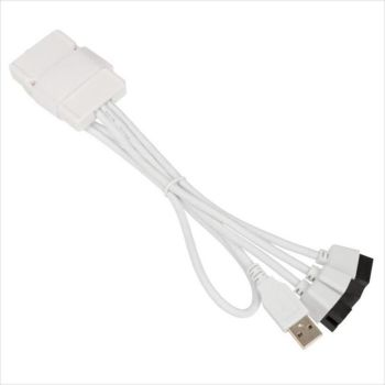 USB HUB 2.0, 3 INTERNAL, 1-to-3 Hub (Type A Male Port) LIAN LI  WHITE, PW-U2TPAW