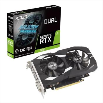 VGA ASUS RTX3050 DUAL OC 6GB GDDR6, DVI, HDMI, DP, 90YV0K60-M0NA00