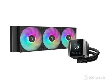Deepcool MYSTIQUE 360 ARGB Cooler Liquid w/LCD Display, All Intel/AMD