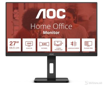 AOC Q27E3UMF 27' 16:9 VA 75Hz 2560x1440 HAS 150mm