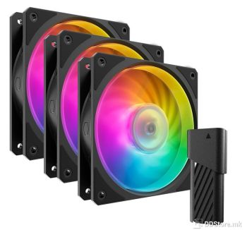 Cooler Master Mobius 120P ARGB 3-Pack Fan Kit Black