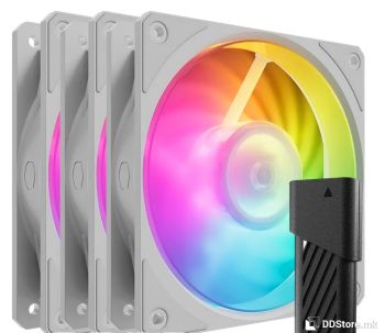 Cooler Master Mobius 120P ARGB 3-Pack Fan Kit White