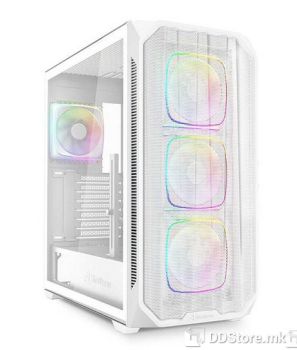 ATX Midi Tower Case Sharkoon AK5M White ARGB w/2xUSB 3.0, Type-C USB 3.2, 4x 120mm Fans