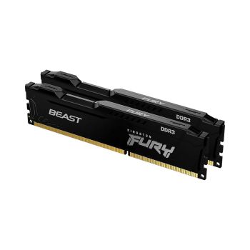 Kingston Fury Beast Black 8 GB 1866 MHz DDR3 CL10 Desktop Memory Single Module, KF318C10BB/8