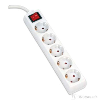 Power Protector Omega 5m 5 Sockets White