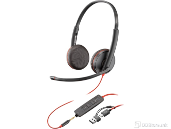 Headset HP Poly Blackwire 3225 Stereo