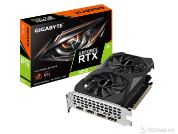 Gigabyte GeForce RTX 3050 WINDFORCE OC V2 6GB GDDR6 2xHDMI/2xDP DX12U PCIe 4.0 WINDFORCE 2X