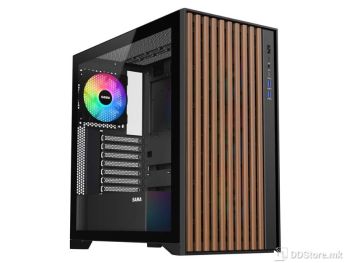 SAMA SV-05 Black ARGB w/USB 3.0, Type-C, 4x 120mm LED Fans