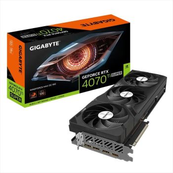 VGA GIGABYTE RTX 4070 Ti SUPER WINDFORCE MAX OC 16G GDDR6X, HDMI, 3xDP, GV-N407TSWF3MAX OC-16GD