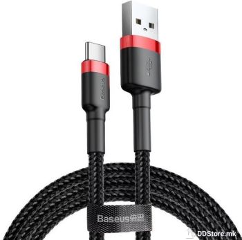 Cable USB 2.0 to Type-C 0.5m Baseus Cafule Series 3A Black