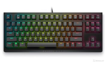 DELL Keyboard Alienware Tenkeyless Gaming AW420K, US (QWERTY), Dark Side of the Moon