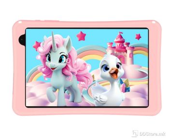 Teclast Tablet P85T Kids, 8'', Allwinner A523 Octa Core, 4GB RAM, 64GB, Android 13, 0.3MP +2MP, Pink, cover