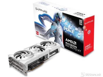 Sapphire AMD PURE Radeon RX 9070 XT GAMING OC 16GB GDDR6 2XHDMI/2xDP Tri-X PCIe 5.0 DX12U White