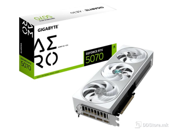 Gigabyte GeForce RTX 5070 AERO OC 12GB GDDR7 HDMI/3xDP/DX12U/PCIe 5.0/WINDFORCE 3X