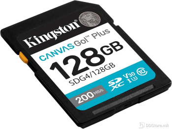 Secure Digital Kingston 128GB SDXC Canvas Go Plus! Up to 200 Read CL10 UHS-I U3 V30