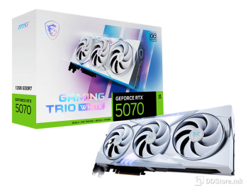 MSI GeForce RTX 5070 GAMING TRIO OC WHITE 12GB GDDR7/HDMI/3xDP/DX12U/PCIe 5.0/TRI FROZR 4