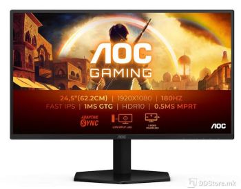 AOC 25G42E 24,5' 16:9 Fast IPS 180Hz 1920x1080 HDMI x 1x 2.0 DP x 1x 1.4