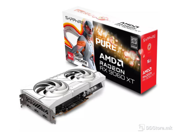 Sapphire AMD PURE Radeon RX 9060 XT GAMING OC 16GB GDDR6 2XHDMI/2xDP Dual-X PCIe 5.0 DX12U WHITE