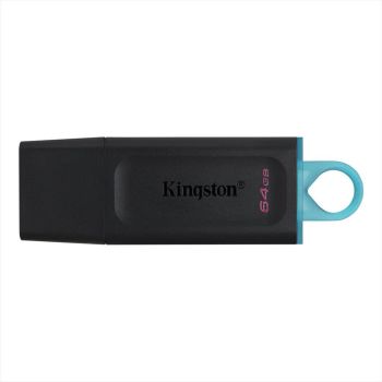 USB Flash Drive 3.2 Gen1 64GB KINGSTON DATA TRAVELER EXODIA , Black/Teal, DTX/64GB