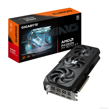 GigaByte Graphic Card PCI-E 5.0 RX 9070 XT Gaming OC 16G, GDDR6, 256 bit, 2520 MHz