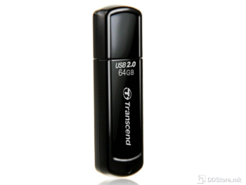 Transcend 64GB,USB2.0, Flash Drive, Classic Black