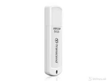 Transcend 64GB, USB2.0, FlashDrive, Classic, White