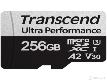 Transcend 256GB microSD with Adapter UHS-I U3 A2 Ultra Perfo