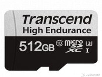 Transcend 512GB microSD with Adapter UHS-I U3 , High Enduran
