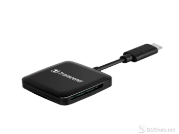 Transcend SD/microSD Card Reader USB 3.2, Black, Type C