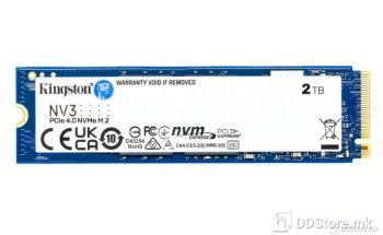 KINGSTON SSD, M.2, 2TB, NV3, PCIe 4 x 4 NVMe 2280, read/write speeds of up to 6,000/5,000MB/