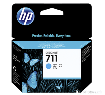 HP No.711 29ml Cyan DJ ink car