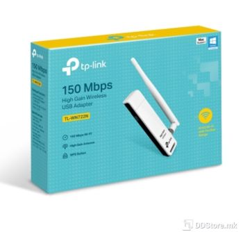 TP-Link TL-WN722N High Gain USB 2.0 Wireless N Adapter, up to 150 Mbps