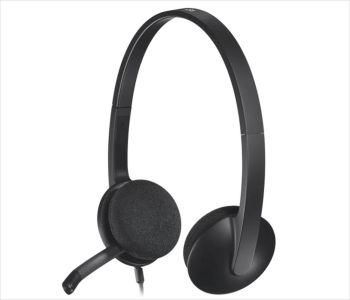 Logitech H340 USB w/Microphone Black 981-000475