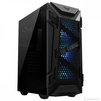 ASUS Case GT301 TUF Gaming, compact case with tempered glass