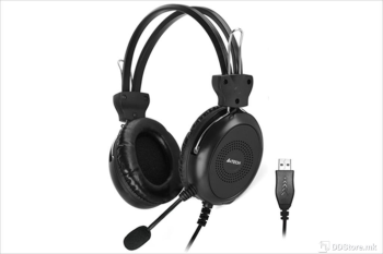 A4 TECH HU-30, w/microphone, USB, Black