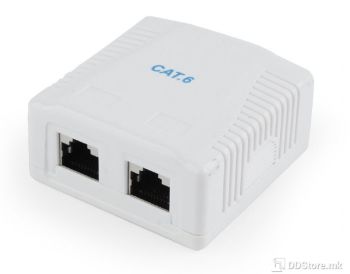 Outlet Surface Mount 2xCAT6 FTP Gembird