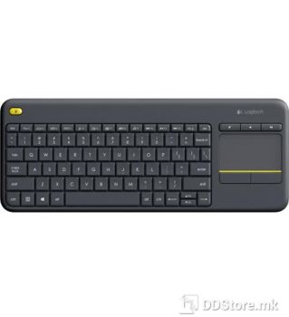 Keyboard Logitech Wireless Touch K400 Plus PC-to-TV Black