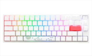 DUCKY ONE 2 SF RGB 65% PBT Double-shot keycaps Kailh BOX Brown, Pure White DKON1967ST-KUSPDWWTK