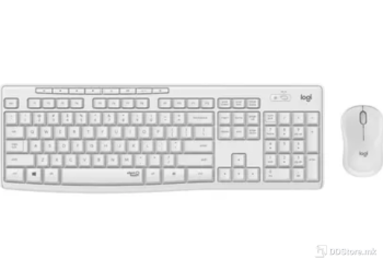 Logitech Wireless Desktop MK295 Combo w/Mouse Silent White