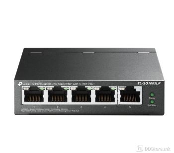 TP-Link Switch 5port Gigabit Desktop TL-SG1005LP w/4port POE