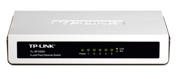 TP-Link TL-SF1005D 5-port 10/100Mbps mini Desktop Switch, plastic case