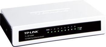 TP-Link TL-SF1008D 8-port 10/100Mbps mini Desktop Switch, plastic case